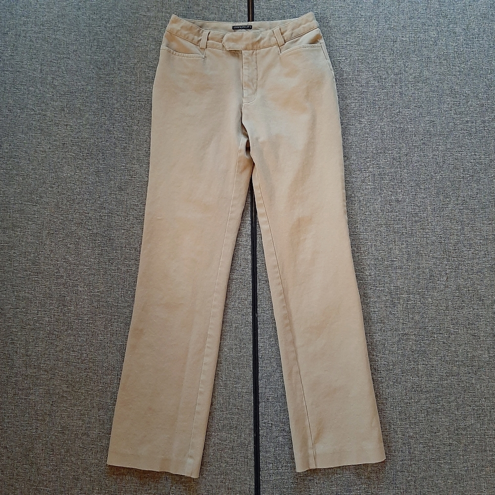 Gap Mid Rise Tan Stretch Pants, Medium
